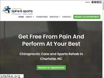 carolinaspineandsports.com