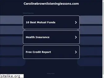 carolinebrownlisteninglessons.com