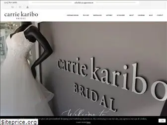 carriekaribobridal.com