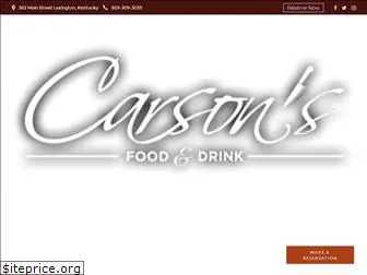 carsonsfoodanddrink.com