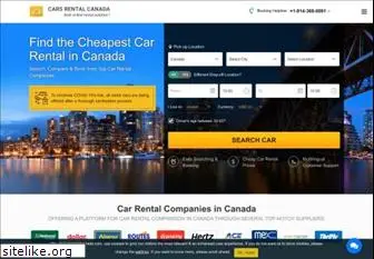 carsrentalcanada.com