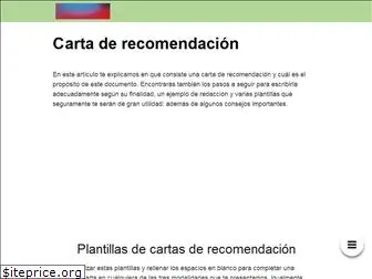 cartaderecomendacion.pro