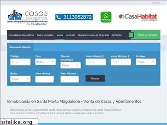 casasyapartamentossantamarta.com