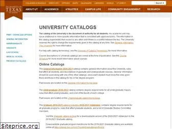 catalog.utexas.edu