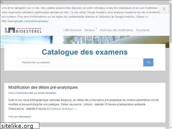 cataloguedesexamensbioesterel.fr