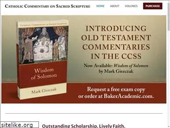 catholicscripturecommentary.com
