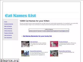 www.catnameslist.com