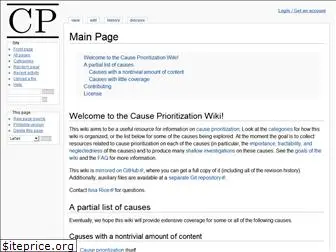 causeprioritization.org