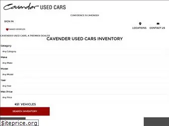 cavenderusedcars.com