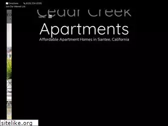 cedarcreekapartmenthomes.com