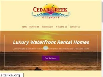 cedarcreekgetaways.com