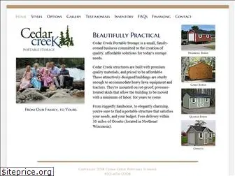 cedarcreeksheds.com