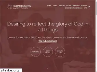 cedarheightsbaptist.com
