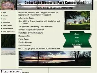 cedarlakecampground.com