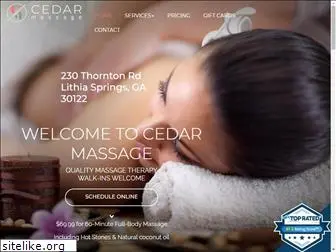 cedarmassagethornton.com