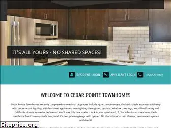 cedarpointetownhomes.com