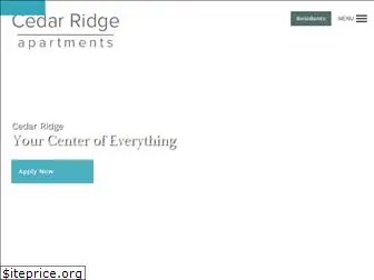 cedarridgeapartmenthomes.com