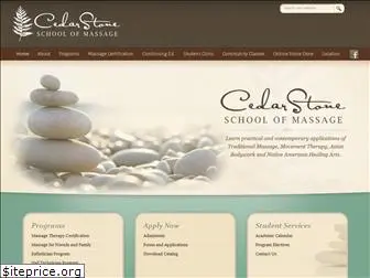 cedarstoneschoolofmassage.com