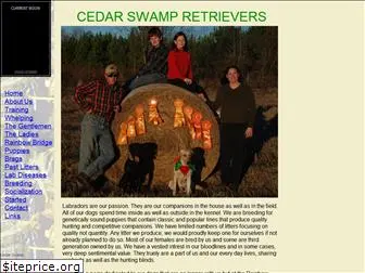 cedarswampretrievers.com