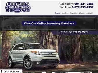 ceegeesautorecycling.com