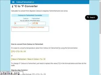 celsiusfahrenheit.co