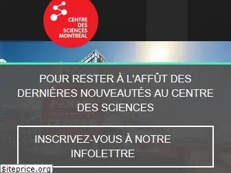 centredessciencesdemontreal.com