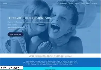 centrevillechildrensdentistry.com