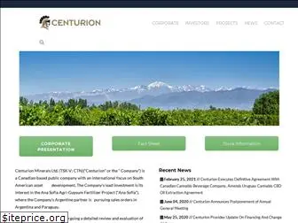 centurionminerals.com