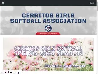 cerritosgirlssoftball.com