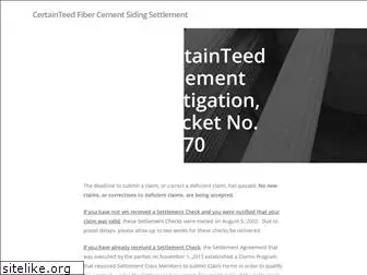 certainteedfibercementsettlement.com