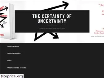 certaintyofuncertainty.com