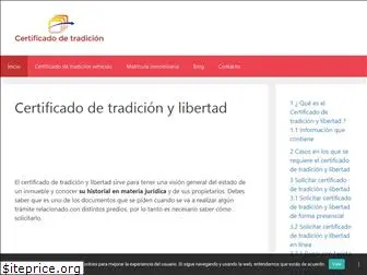 certificadodetradicion.com.co