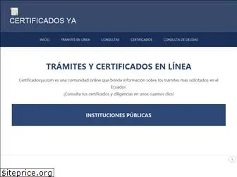 certificadosya.com