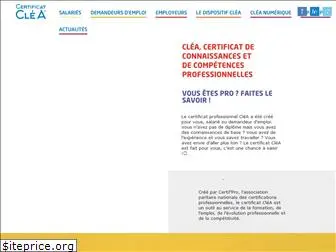 certificat-clea.fr