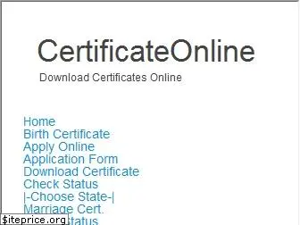 certificateonline.co.in