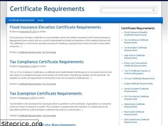 certificaterequirements.com