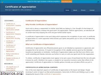 certificatesofappreciation.net