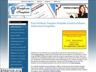 certificatetemplate.net