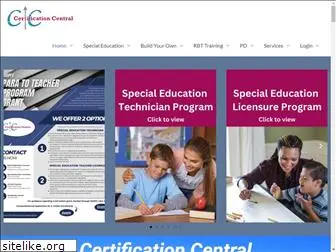 certificationcentral.education