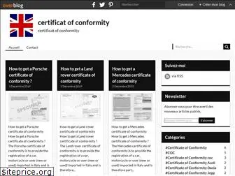 certificatofconformity.com