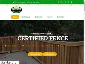 certifiedfence.com