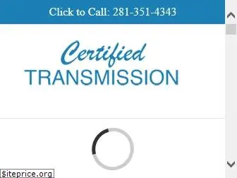 certifiedtransmissiontexas.com