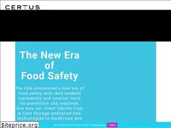 certusfoodsafety.com