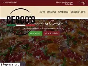 cescospizza.com