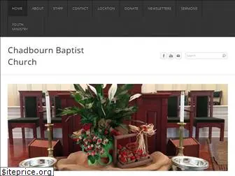 chadbournbaptist.com