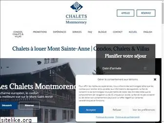 chaletsmontmorency.com