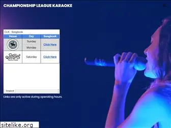championshipleaguekaraoke.com