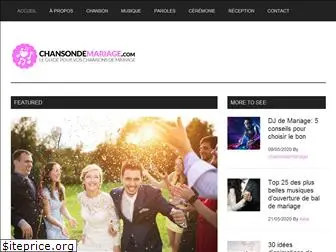 chansondemariage.com