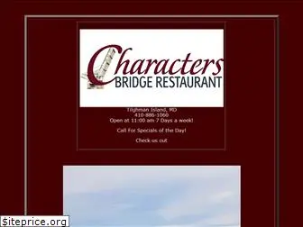 charactersbridgerestaurant.com
