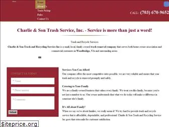 charlieandsontrashservice.com